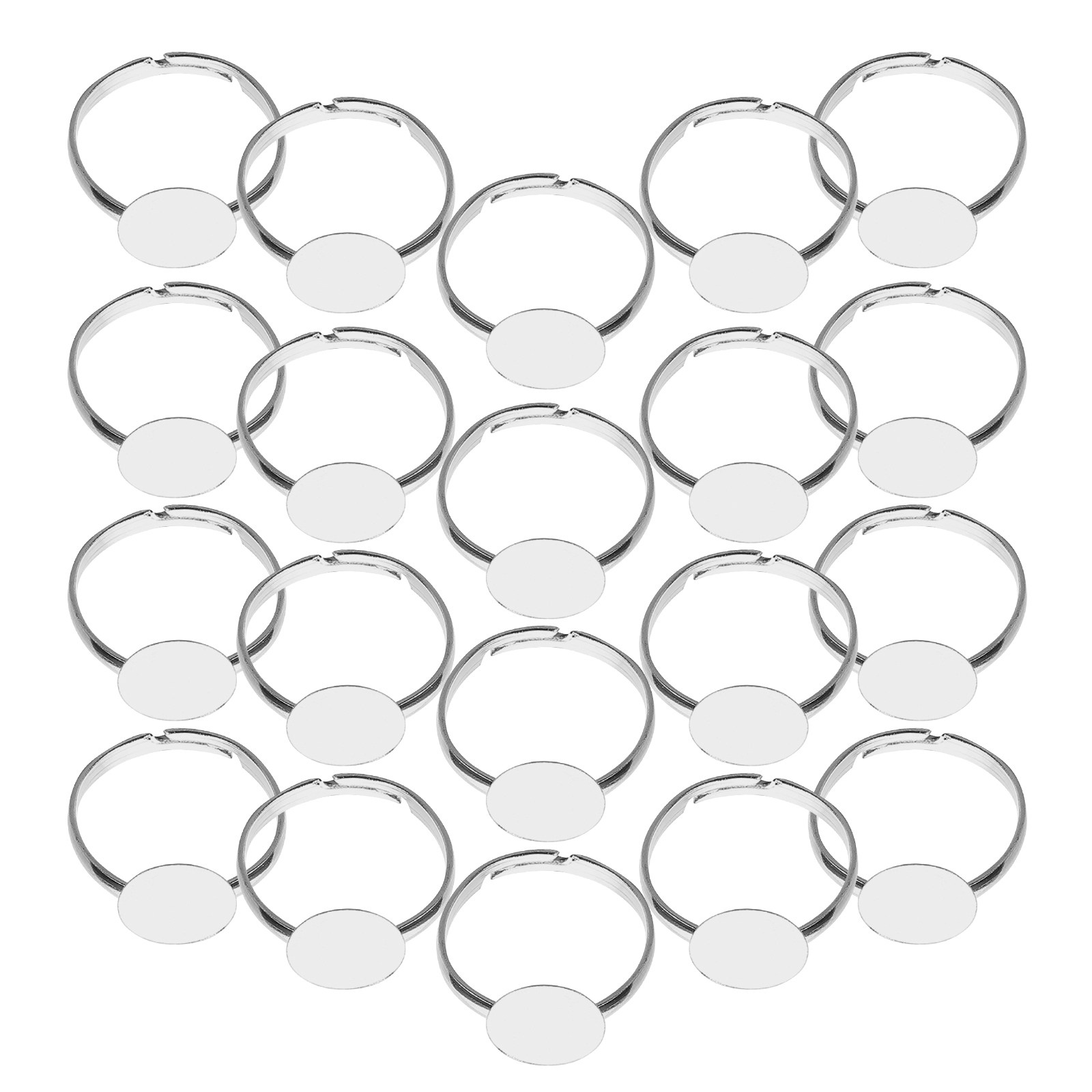 20Pcs Adjustable Blank Ring Fi - огляд і ціна Resin Crafts Diy