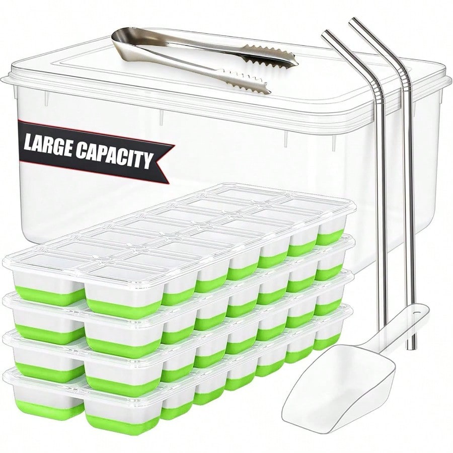 56pcs Tray With Lid And Bin –  - огляд і ціна Silicone Mold Tray