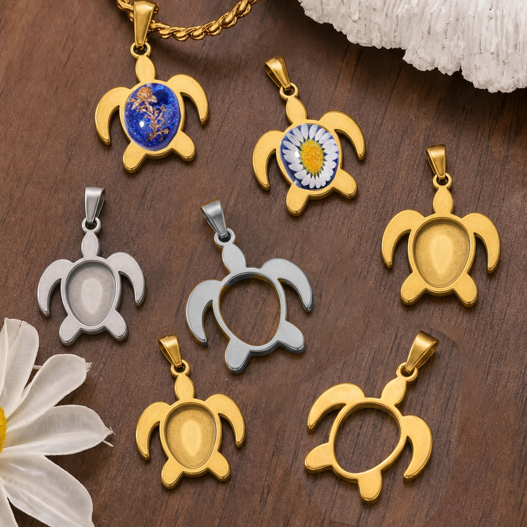 5pcs Stainless Steel Turtle Pe - огляд і ціна Resin Craft Projects