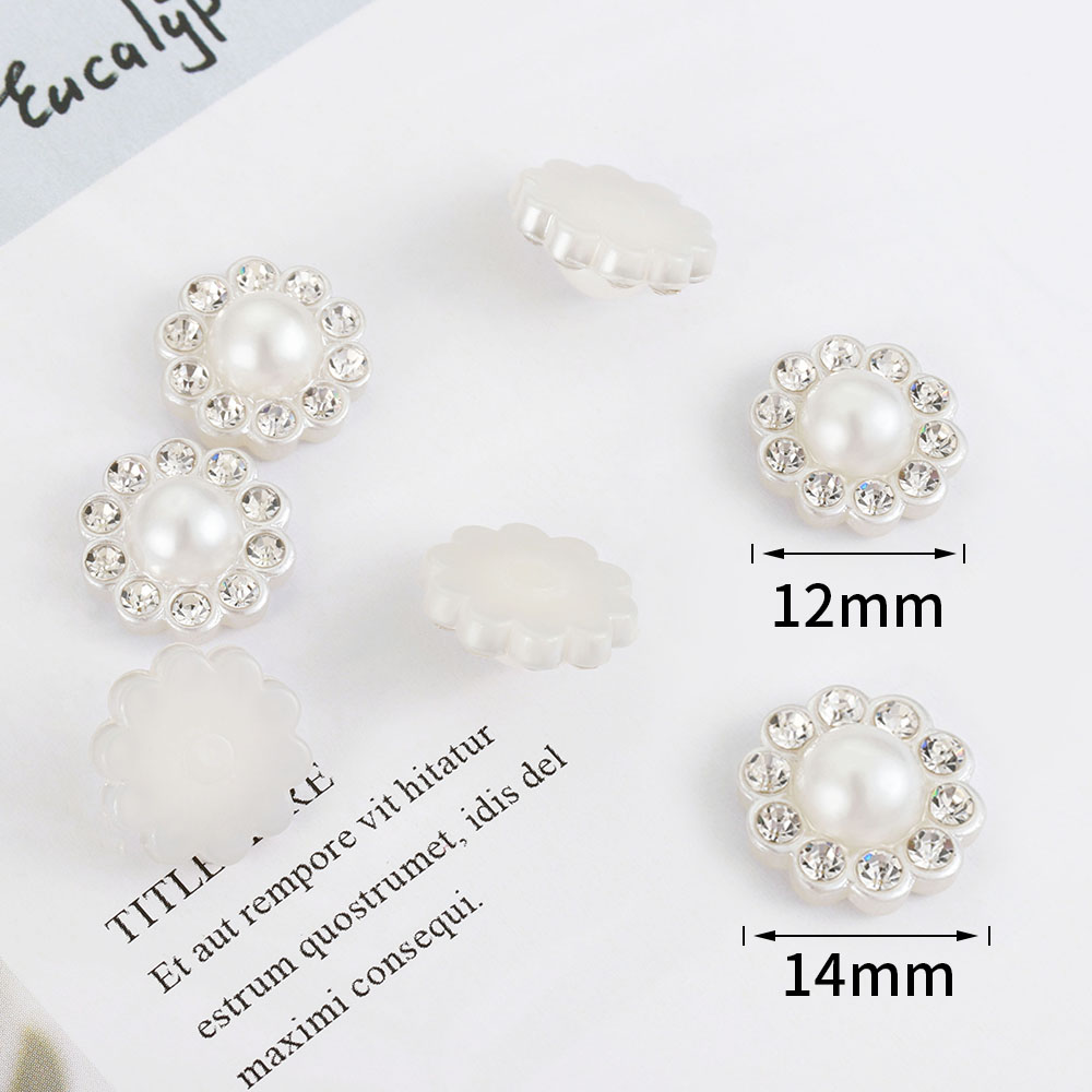 50pcs White Flat Imitation Pea - огляд і ціна Resin Craft Projects