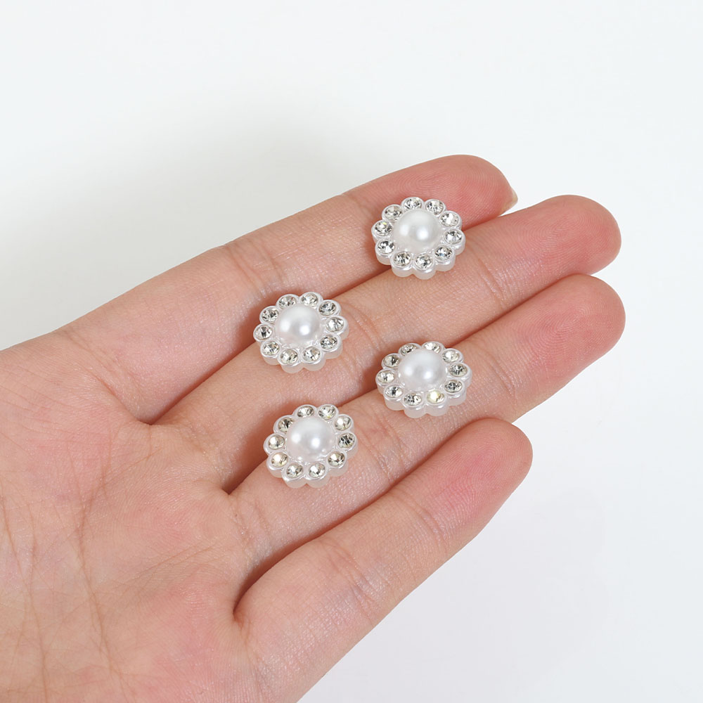 50pcs White Flat Imitation Pea - огляд і ціна Resin Craft Projects