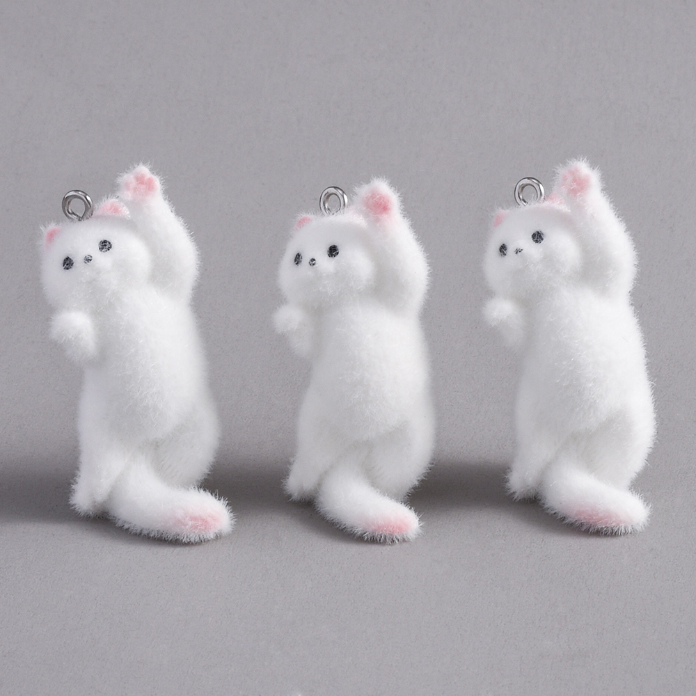 2pcs Flocking Little Cat Resin - огляд і ціна Resin Craft Projects