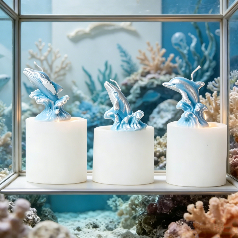 3D Whale & Dolphin with Wave S - огляд і ціна Resin Ocean Wave Mold