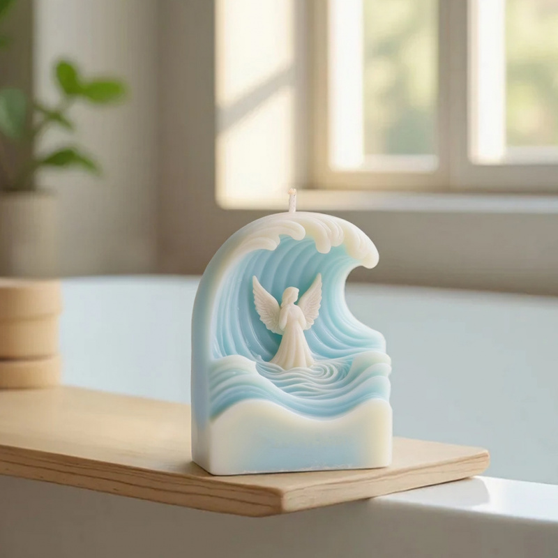 2pcs Wave Angel Silicone Mold  - огляд і ціна Resin Ocean Wave Mold